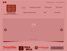 Tablet Screenshot of desega.com